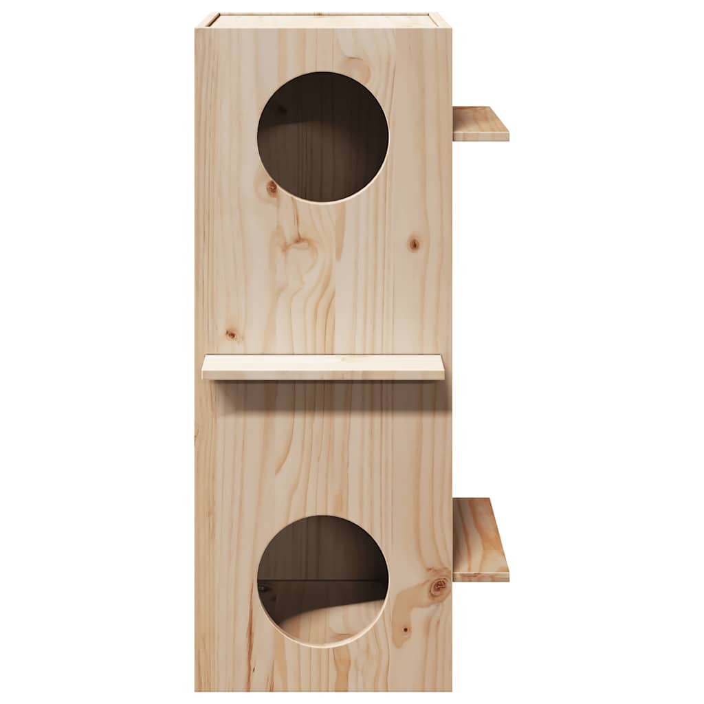 Kattmöbel 43x43x90 cm massiv furu