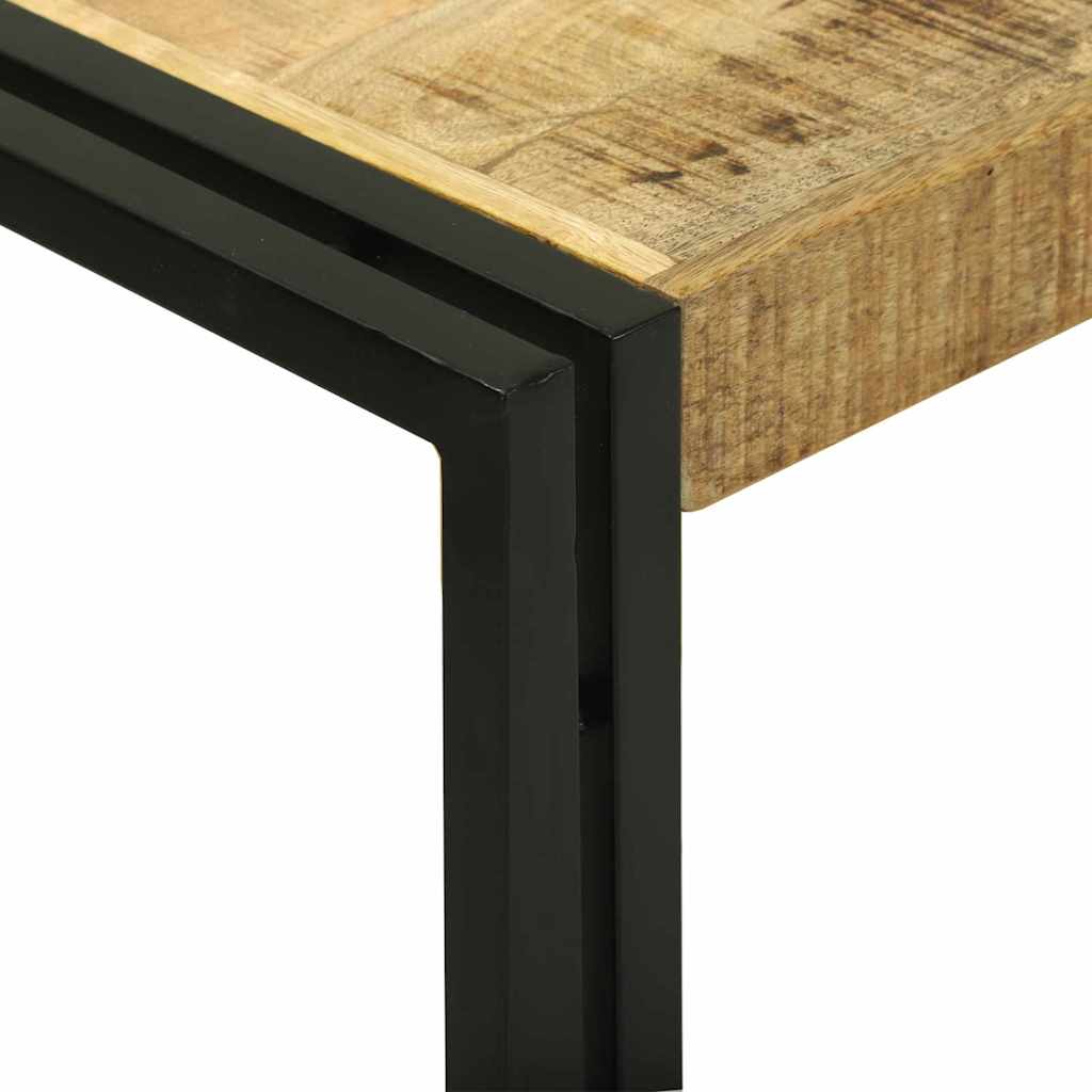 Avlastningsbord Konsollbord Brun 120 x 33 x 75 cm Massivt grovt mangoträ