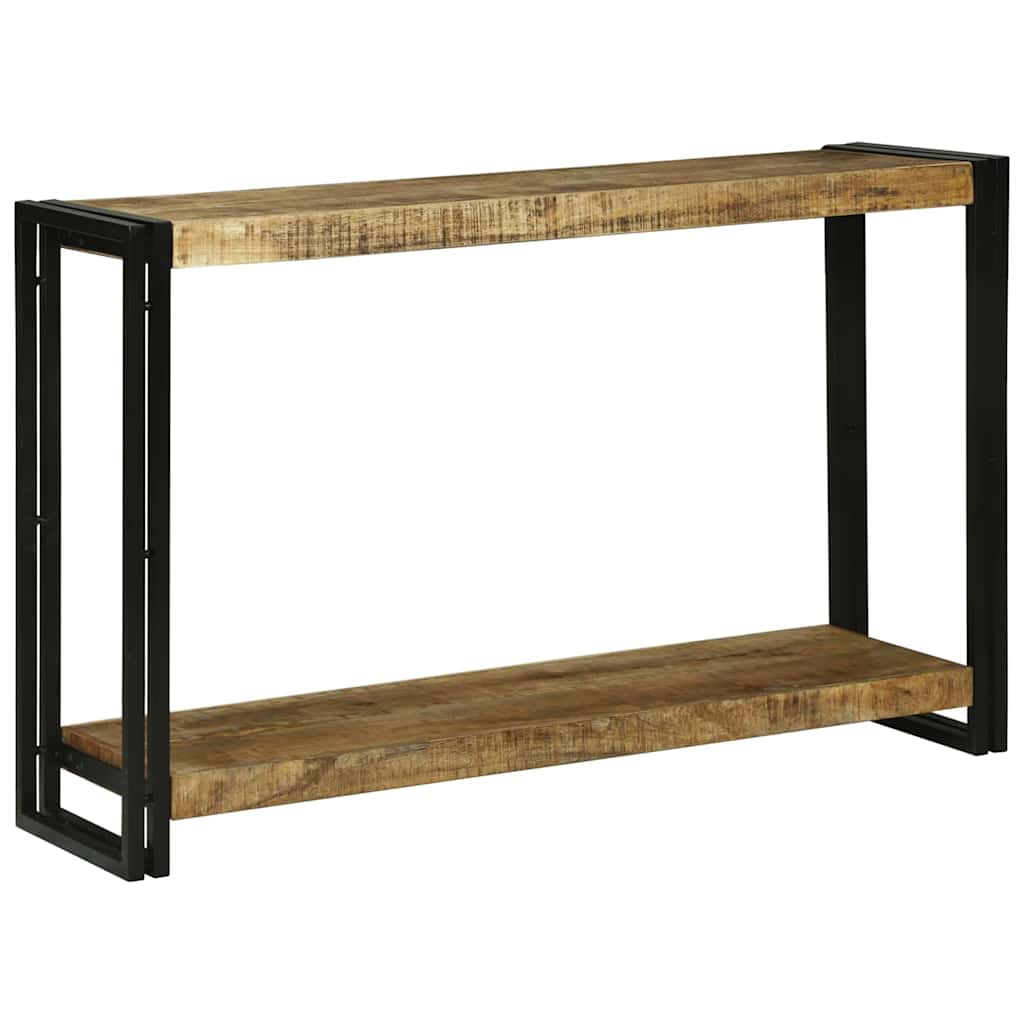 Avlastningsbord Konsollbord Brun 120 x 33 x 75 cm Massivt grovt mangoträ