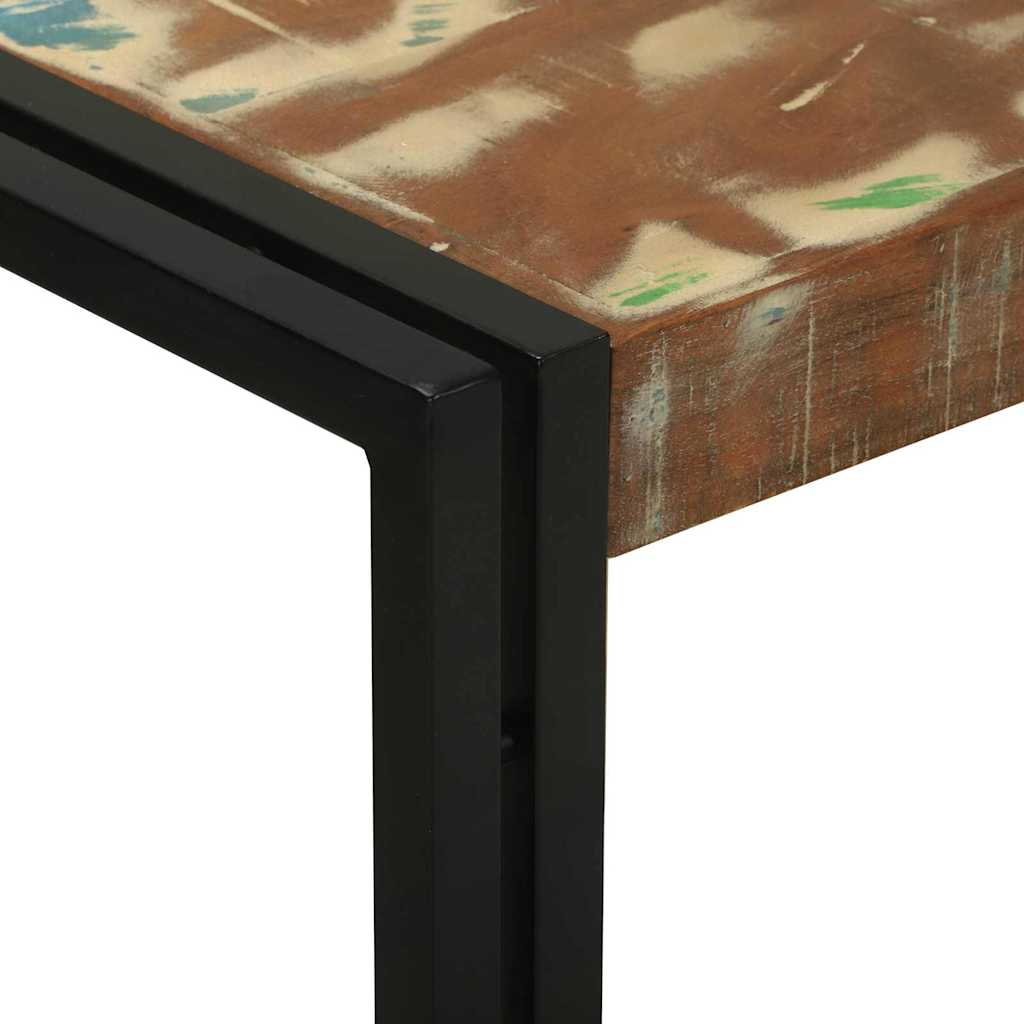 Avlastningsbord Konsollbord Trä med hylla 120 x 33 x 75 cm massivt återvunnet trä