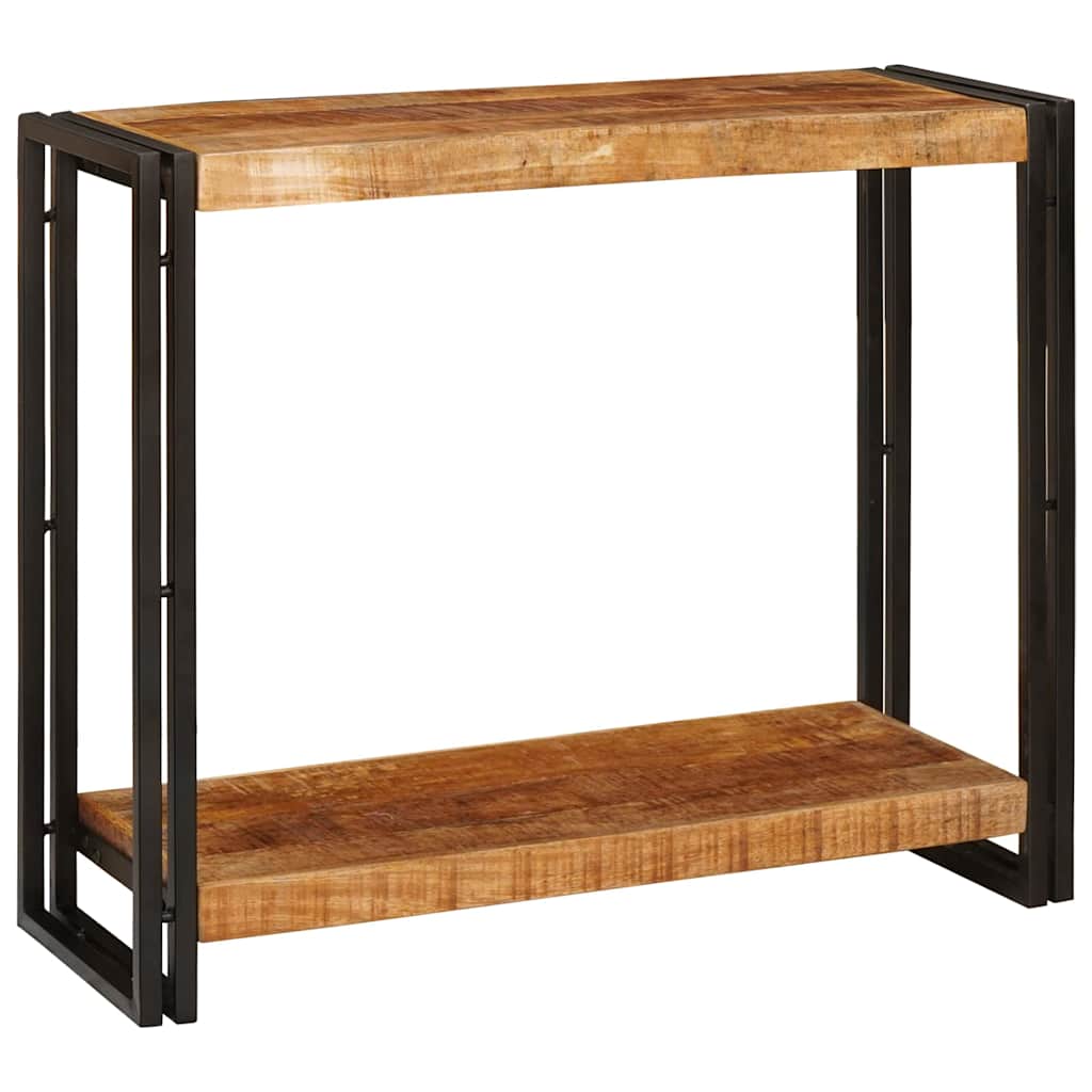 Avlastningsbord Konsollbord Brun 90 x 33 x 75 cm Massivt grovt mangoträ