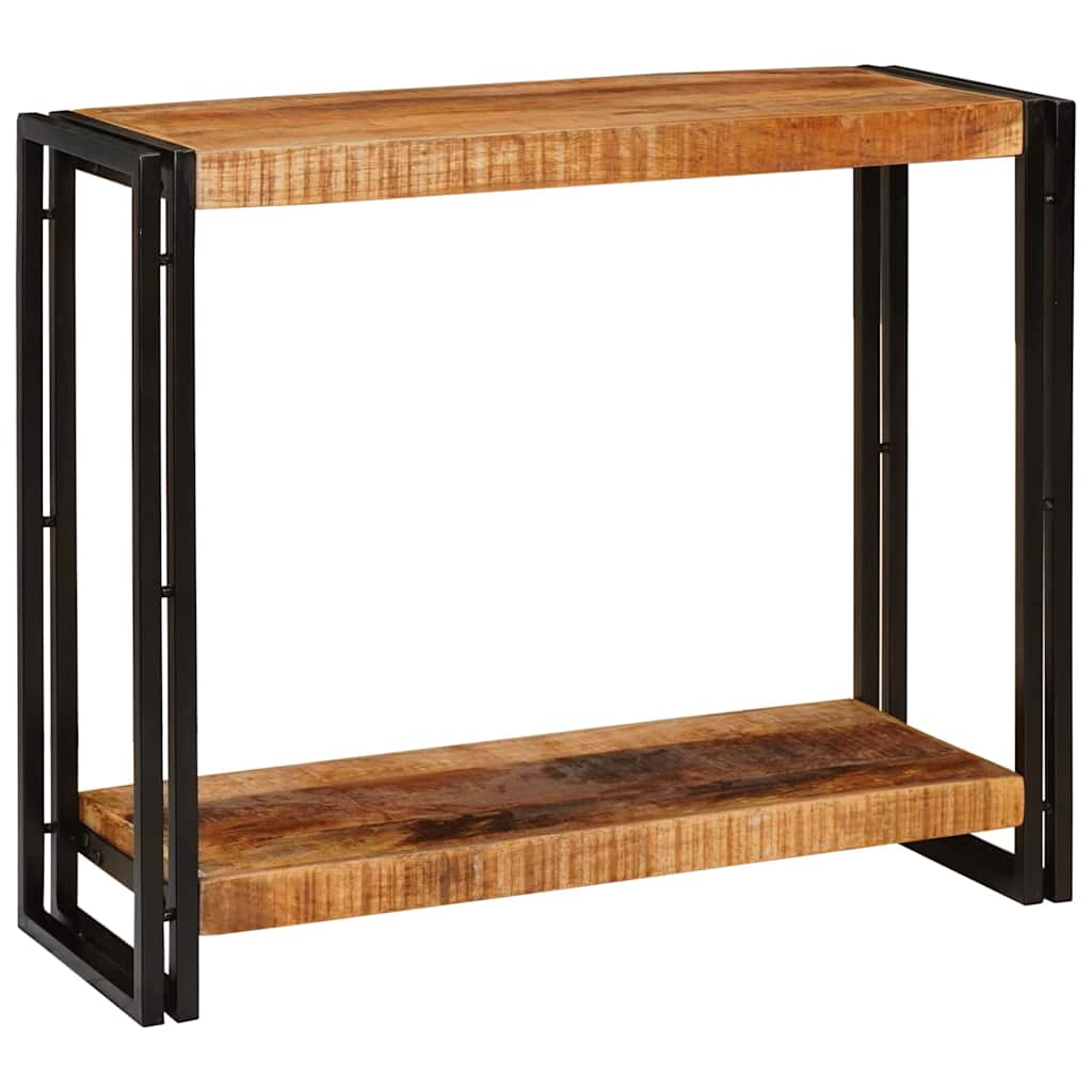 Avlastningsbord Konsollbord Brun 90 x 33 x 75 cm Massivt grovt mangoträ