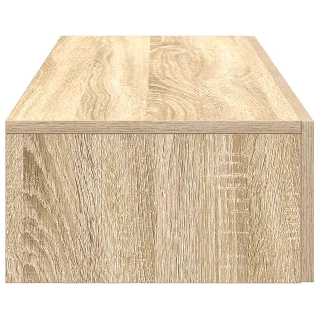 Vägghylla Sonoma Ek med lådor 100x36x19 cm