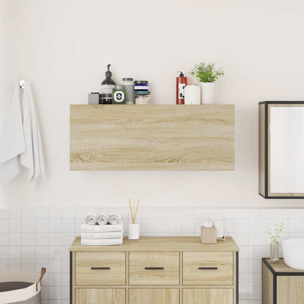 Badrumsskåp Sonoma Ek 100x25x40 cm