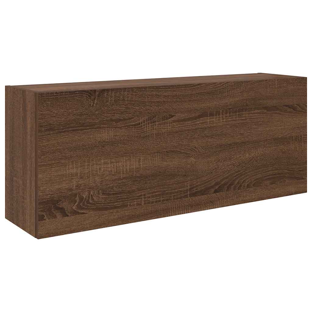 Badrumsskåp Brun Ek 100x25x40 cm