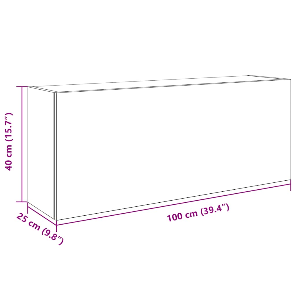Badrumsskåp Artisan Ek 100x25x40 cm