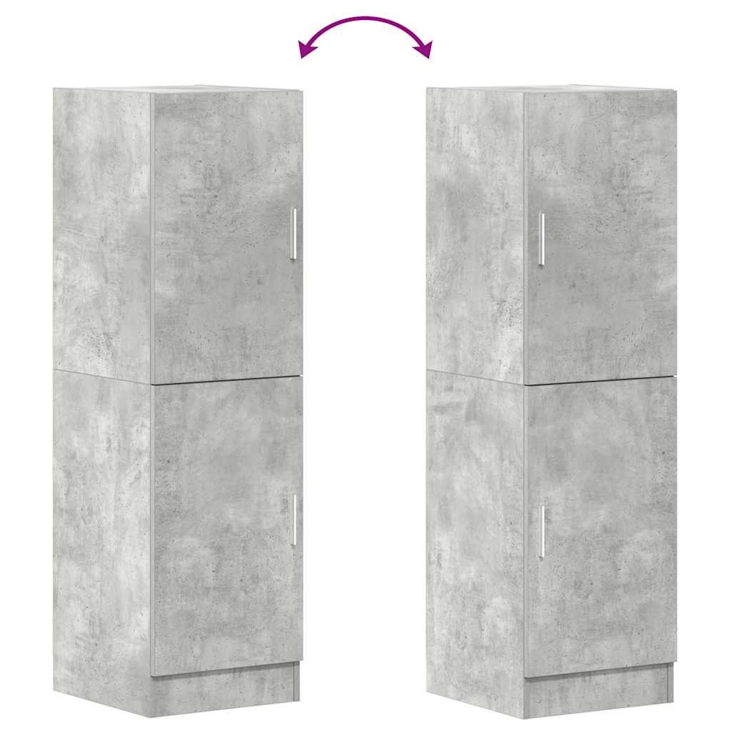 Skåp Betonggrå 38x41,5x131,5 cm