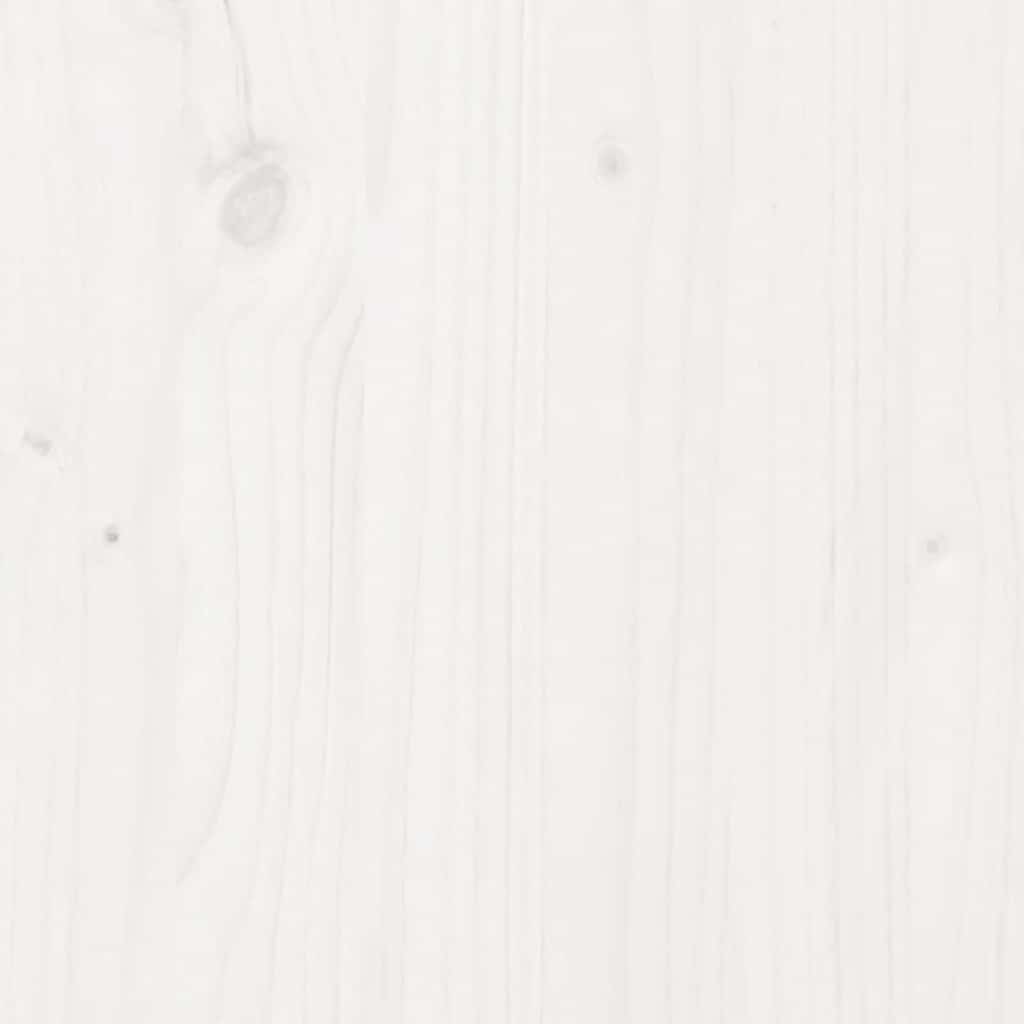 Skåp Vit 89x34x116,5 cm massiv furu