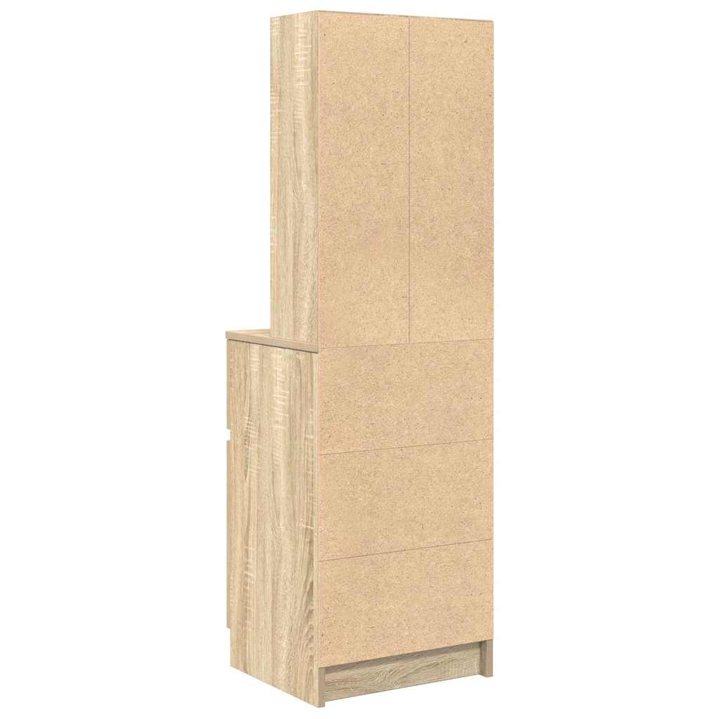 Sängbord sonoma ek 39x35x125 cm konstruerat trä