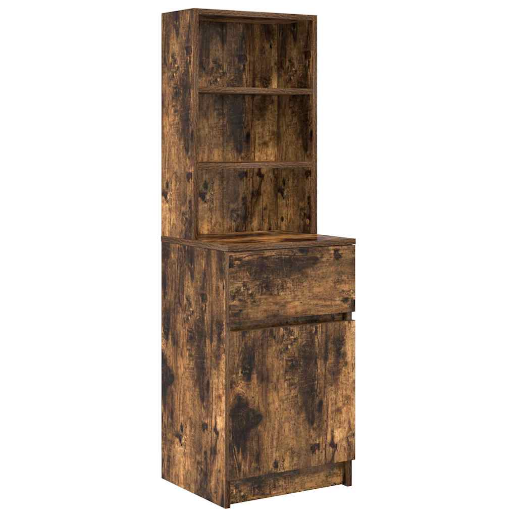 Sängbord Nattduksbord Rökfärgad Ek 39x35x125 cm