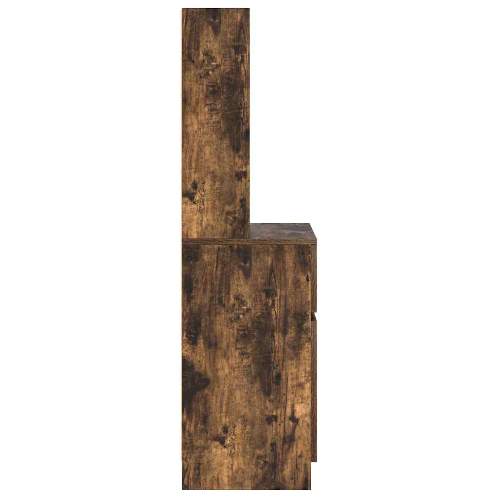 Sängbord Nattduksbord Rökfärgad Ek 39x35x125 cm