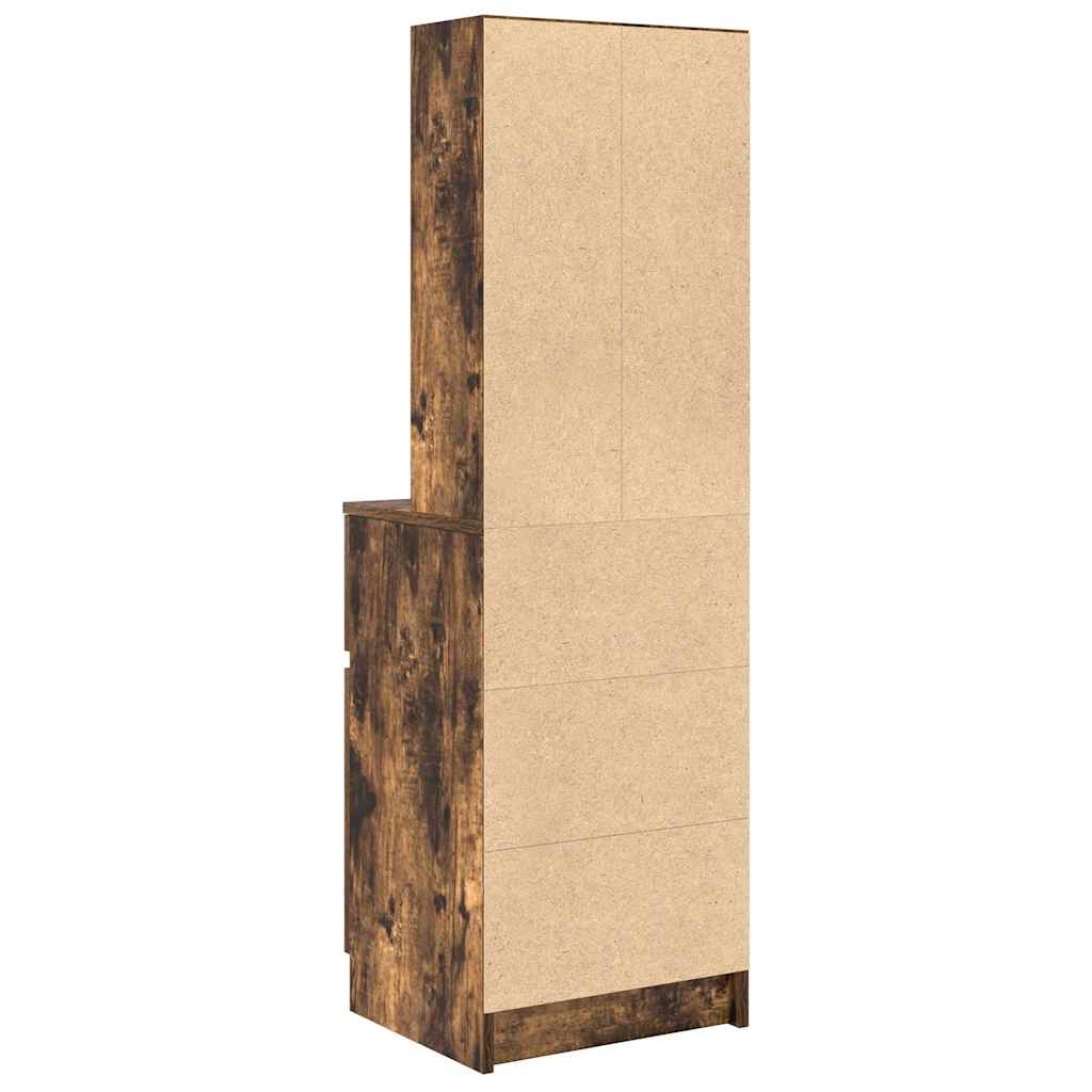 Sängbord Nattduksbord Rökfärgad Ek 39x35x125 cm