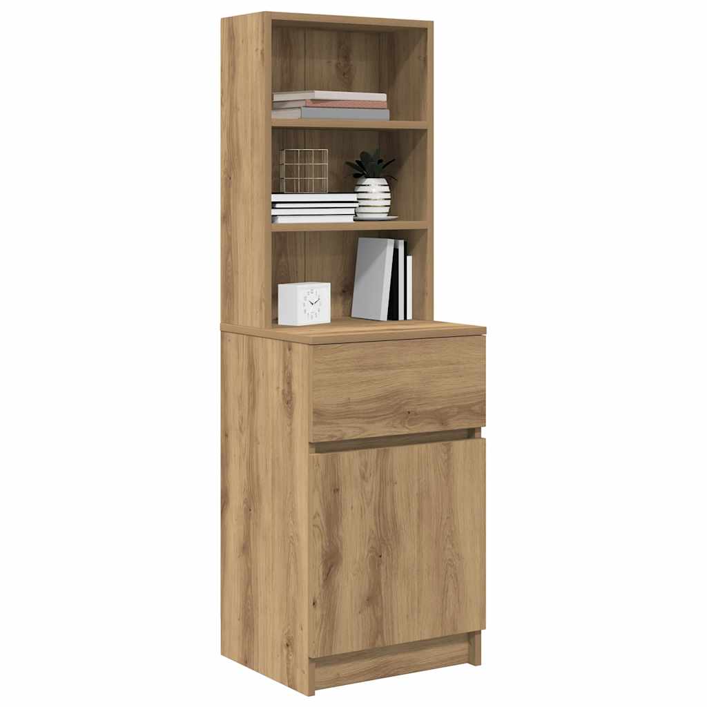 Sängbord hantverksmässig ek 39x35x125 cm konstruerat trä
