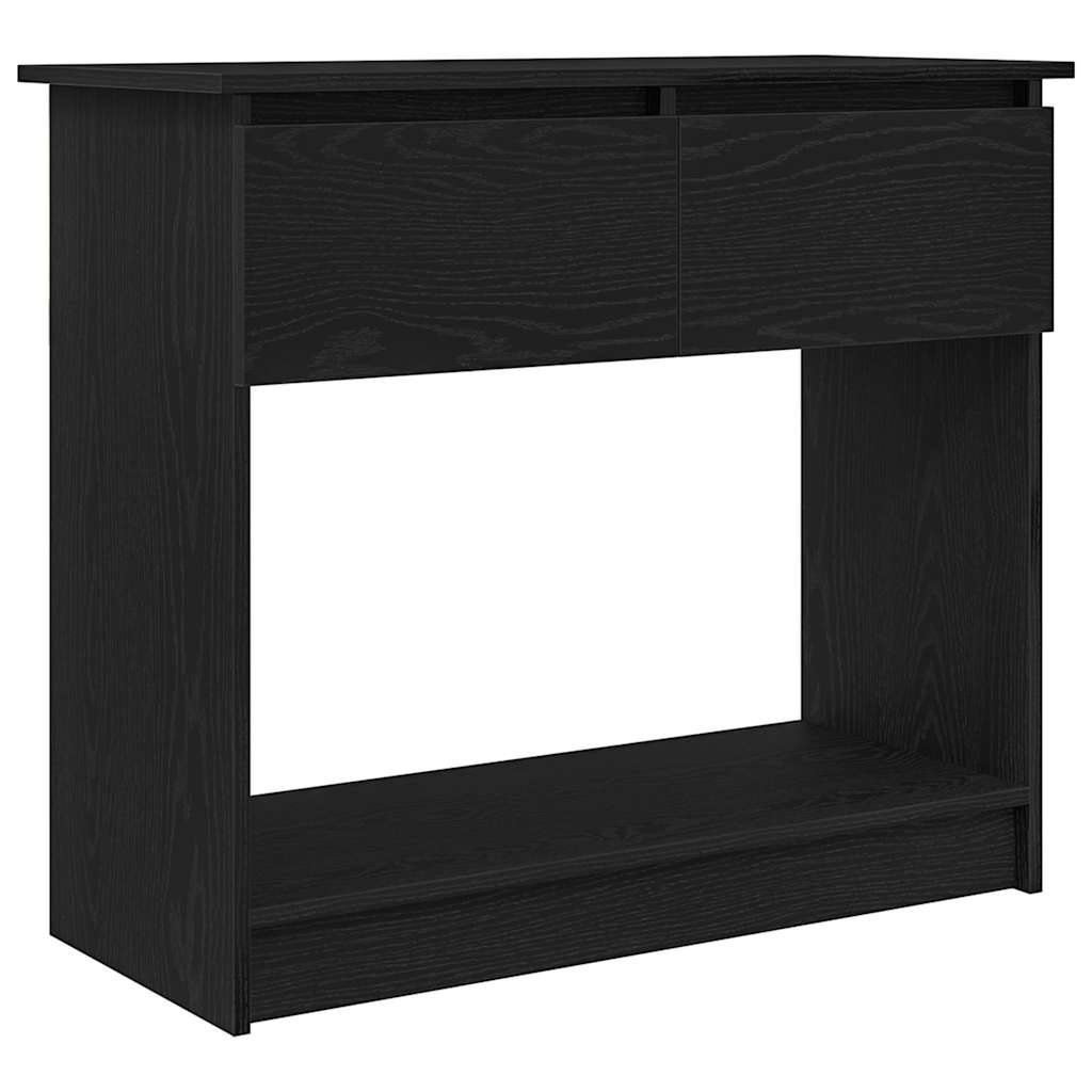 Avlastningsbord Konsollbord Svart med lådor 85,5x38,5x74,5 cm