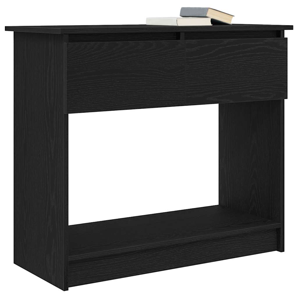 Avlastningsbord Konsollbord Svart med lådor 85,5x38,5x74,5 cm