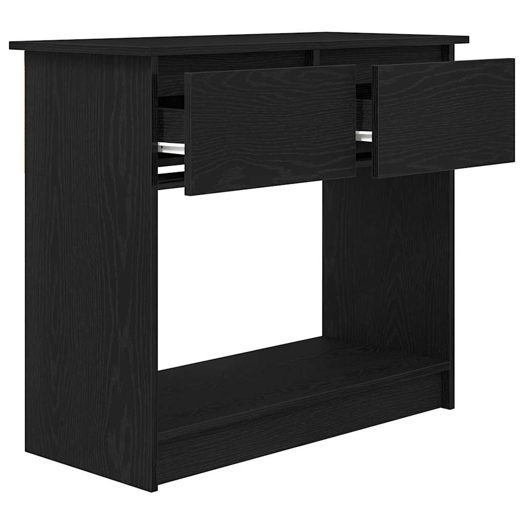 Avlastningsbord Konsollbord Svart med lådor 85,5x38,5x74,5 cm