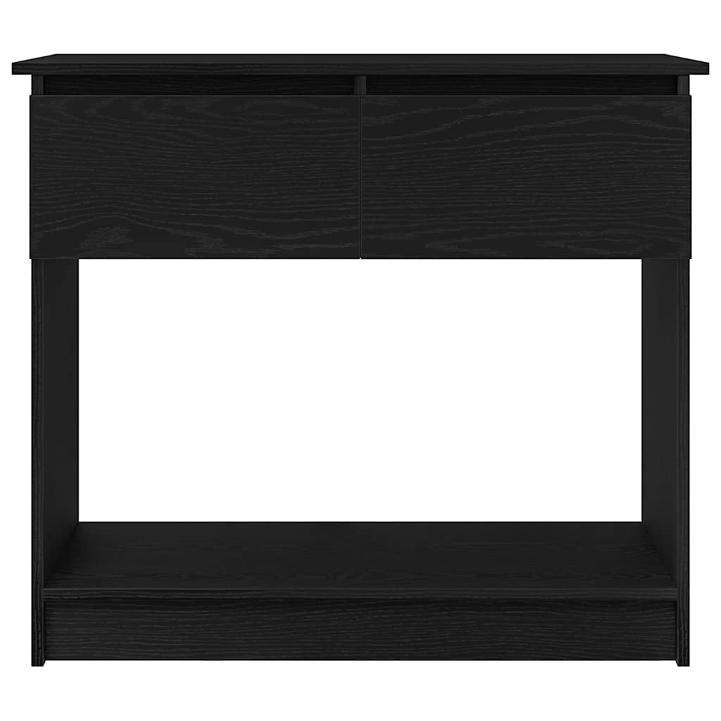 Avlastningsbord Konsollbord Svart med lådor 85,5x38,5x74,5 cm