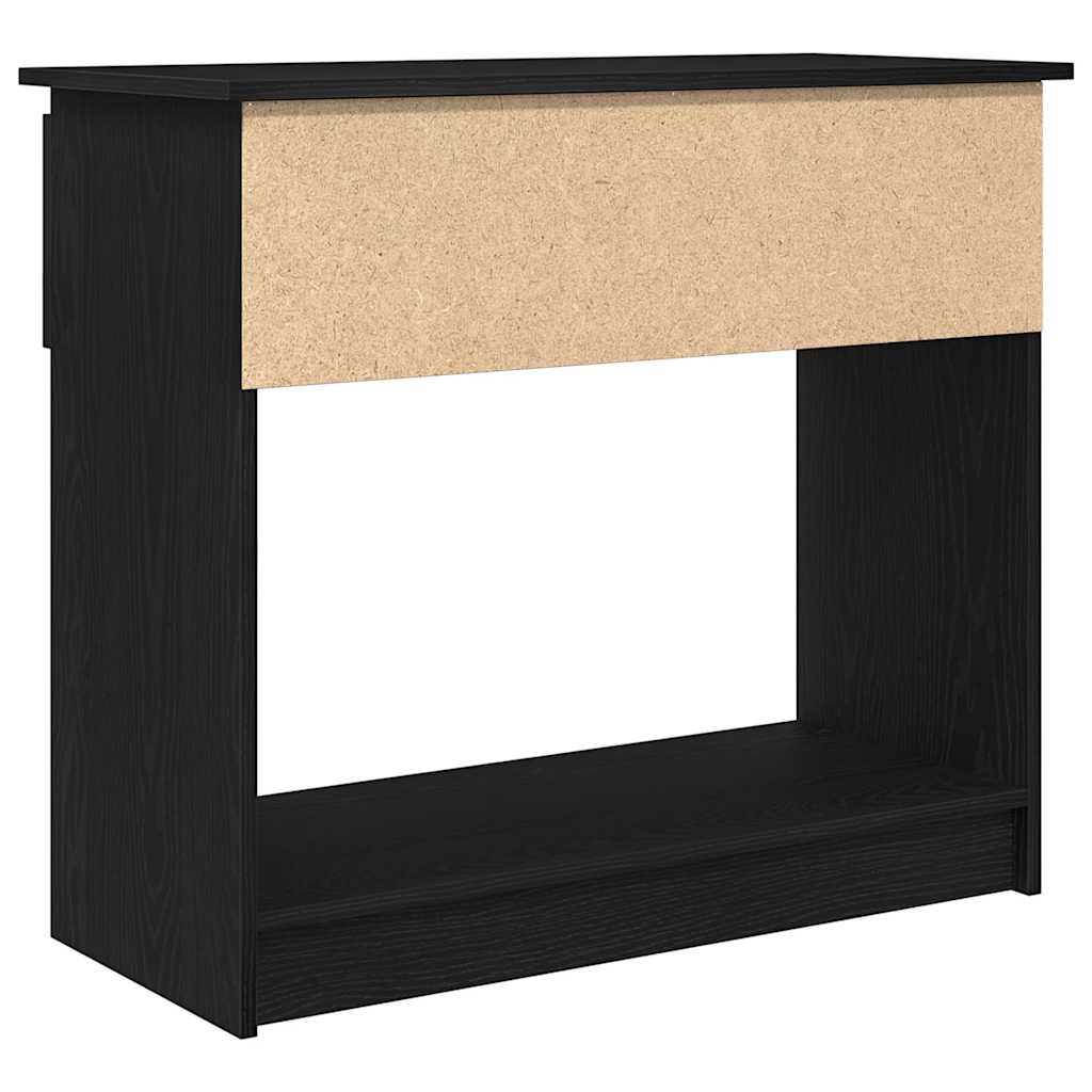 Avlastningsbord Konsollbord Svart med lådor 85,5x38,5x74,5 cm