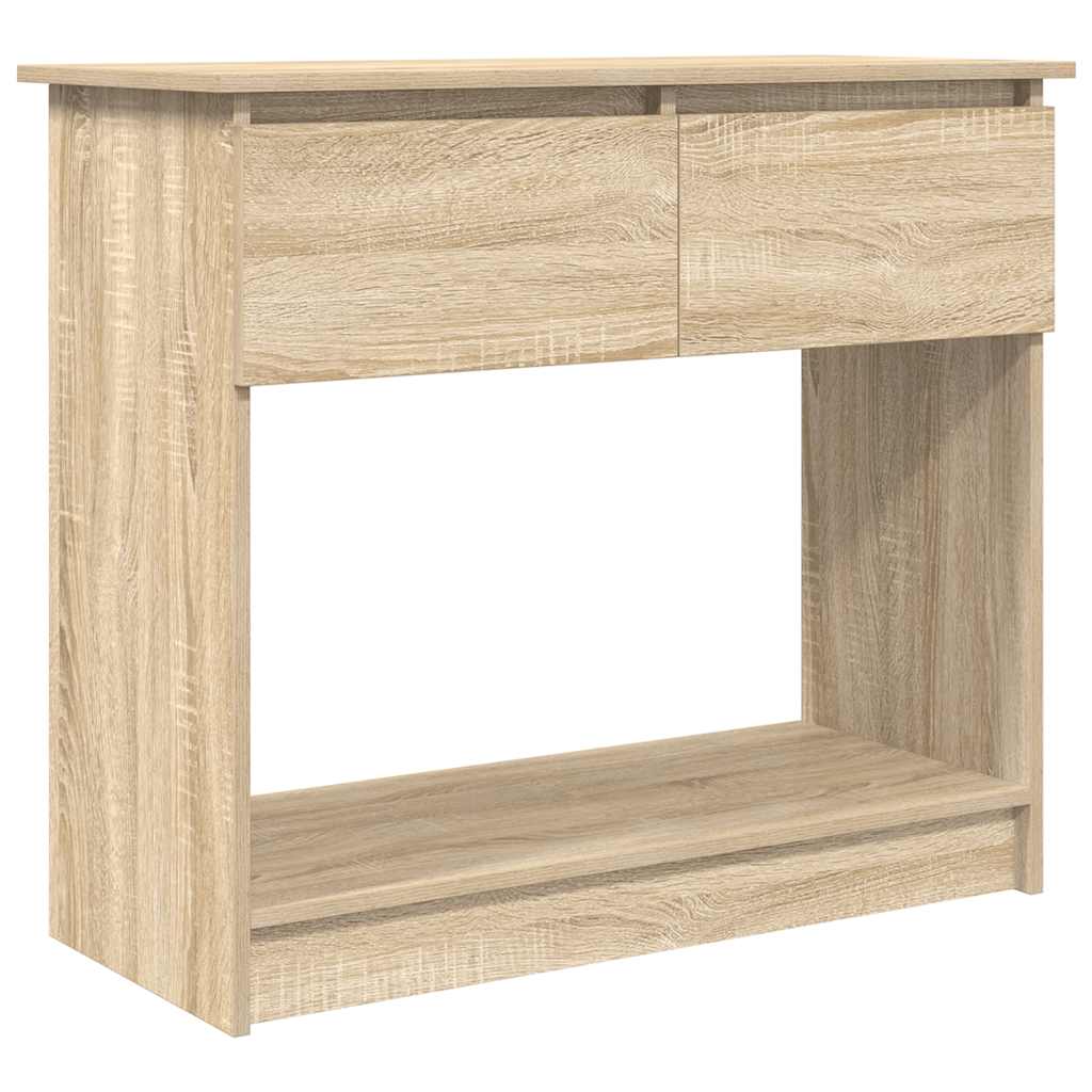 Avlastningsbord Konsollbord Sonoma Ek med lådor 85,5x38,5x74,5 cm
