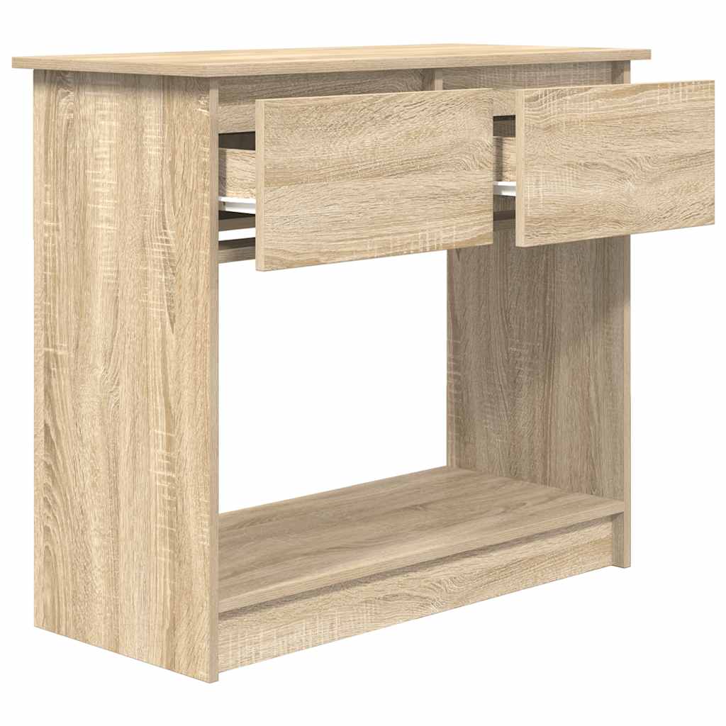 Avlastningsbord Konsollbord Sonoma Ek med lådor 85,5x38,5x74,5 cm