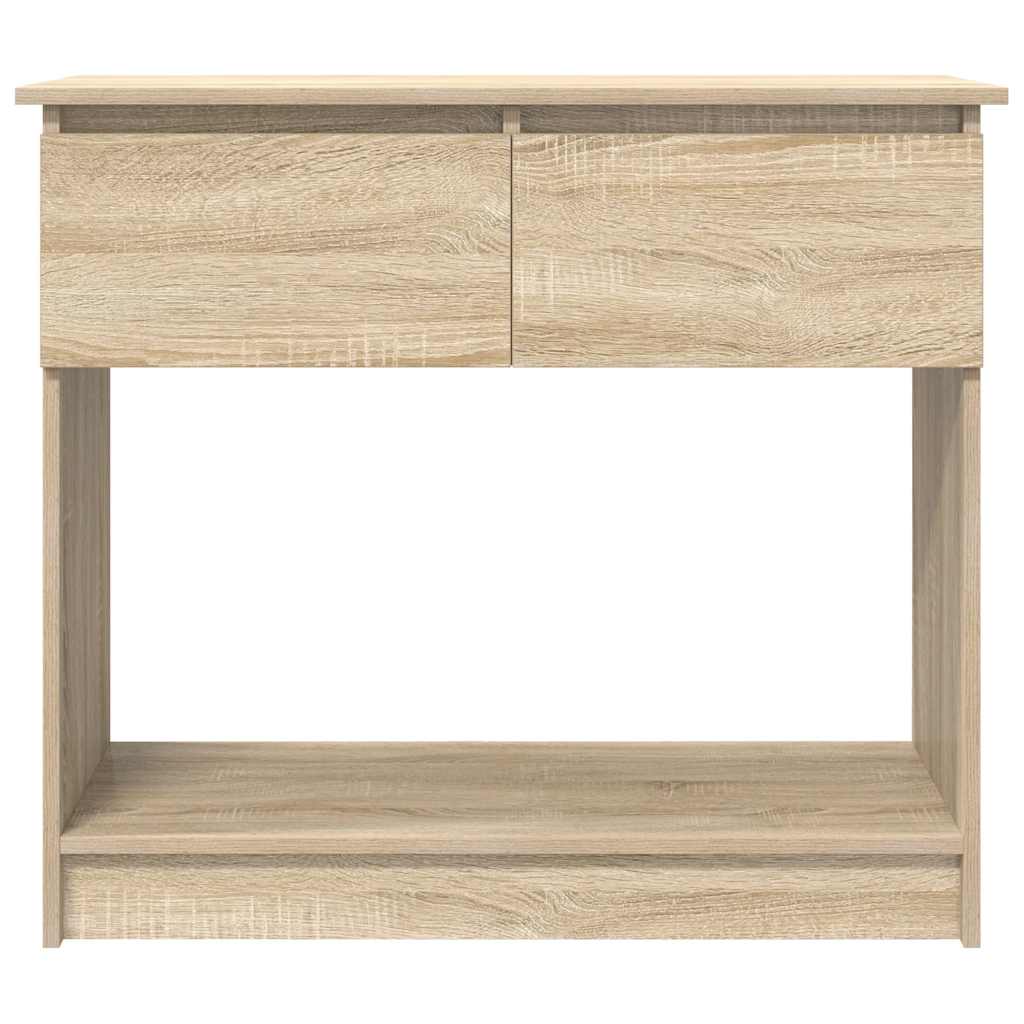 Avlastningsbord Konsollbord Sonoma Ek med lådor 85,5x38,5x74,5 cm