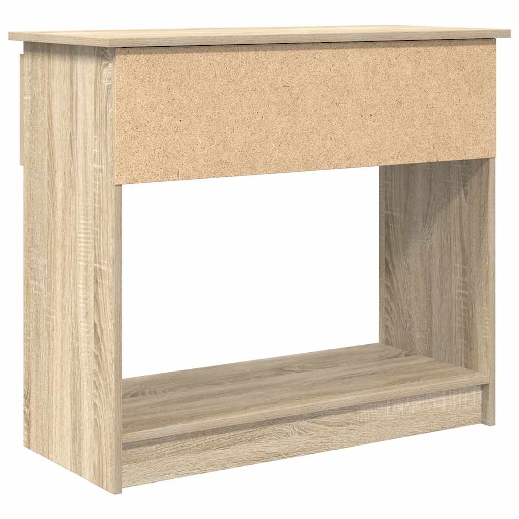 Avlastningsbord Konsollbord Sonoma Ek med lådor 85,5x38,5x74,5 cm