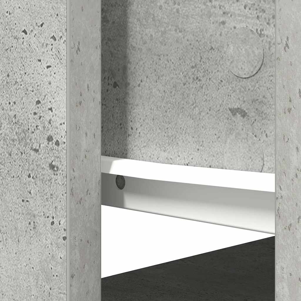 Avlastningsbord Konsollbord Betonggrå med lådor 85,5x38,5x74,5 cm