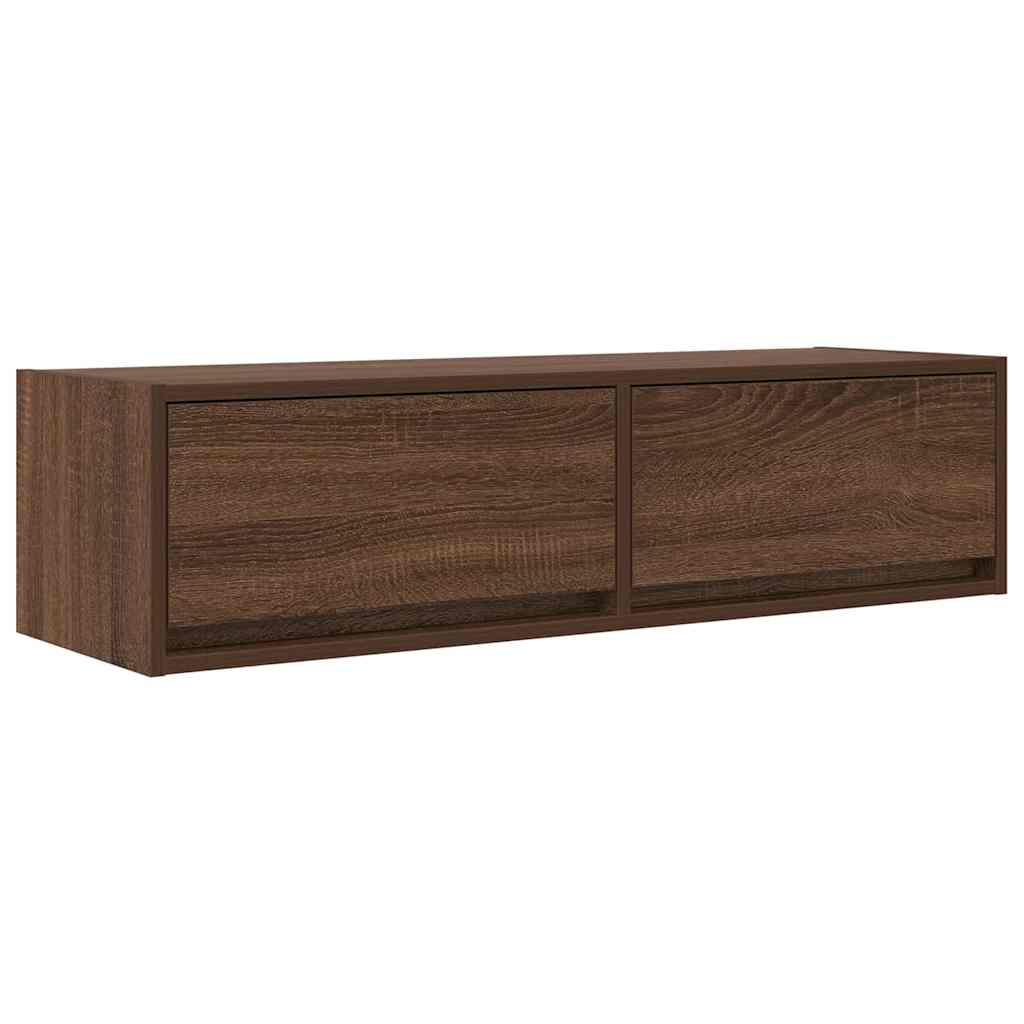 TV-skåp med låda Brun Ek 100 x 31 x 25,5 cm