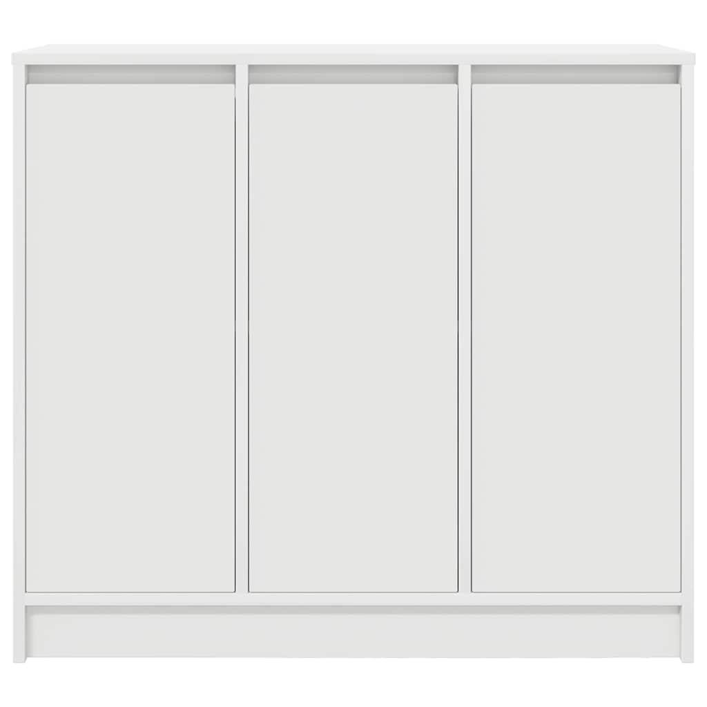 Skänk vit 85x34x76 cm konstruerat trä
