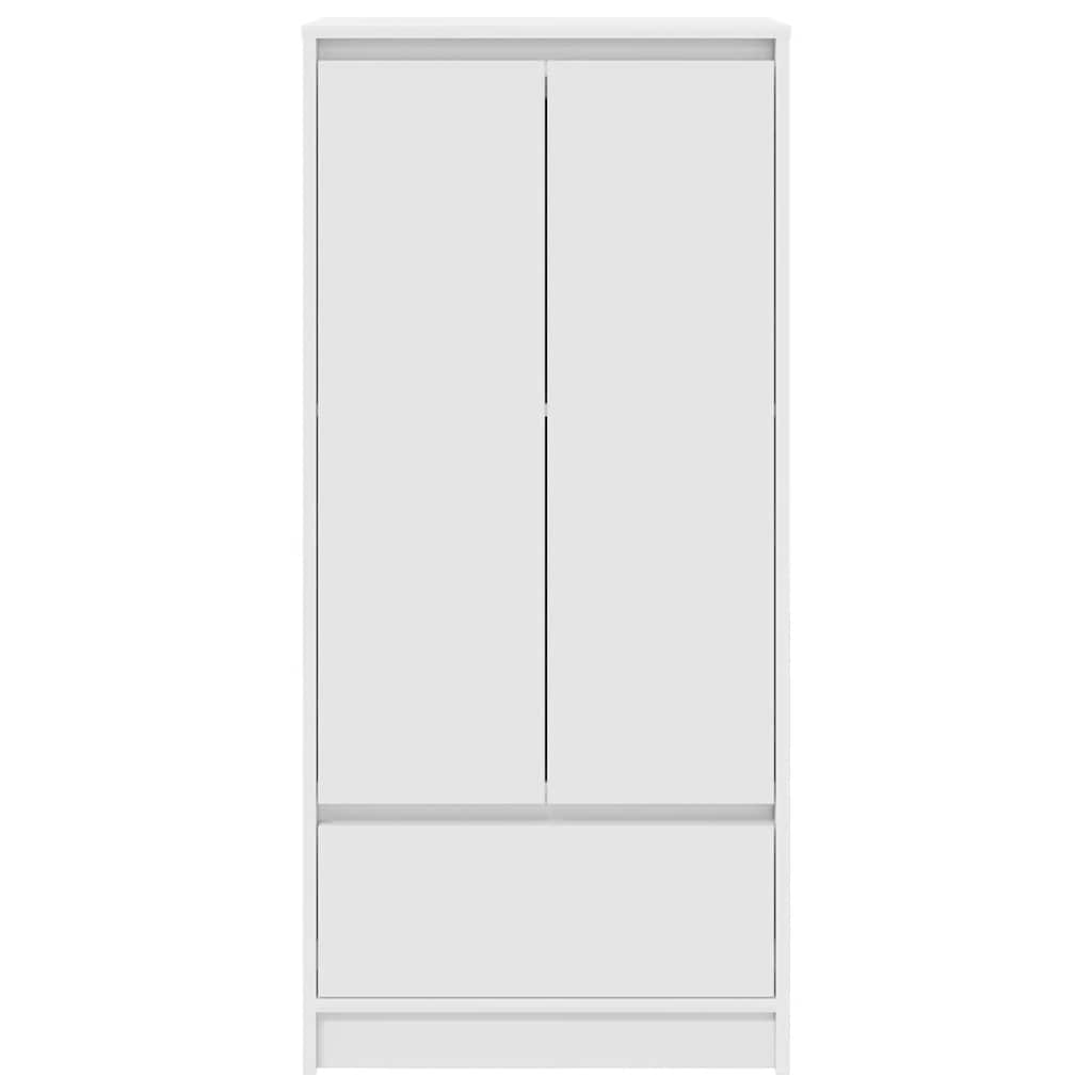 Skåp Vit med låda Vit 55,5x34x119,5 cm
