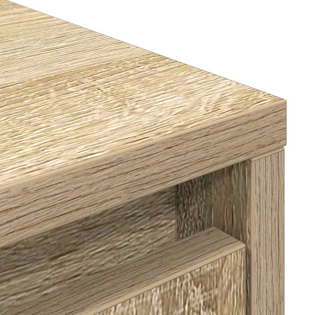Skåp med låda sonoma ek 55,5x34x119,5 cm konstruerat trä