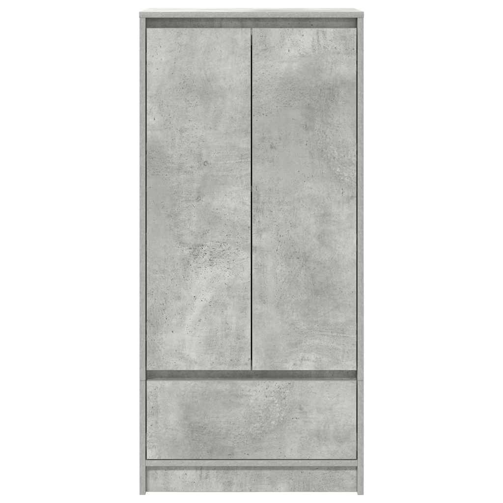 Skåp Betonggrå med låda Betonggrå 55,5x34x119,5 cm