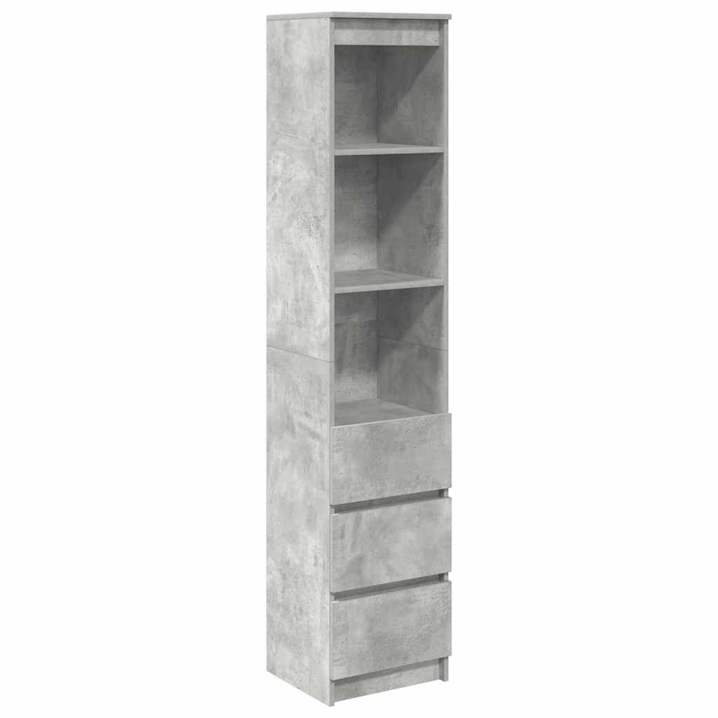 Skåp Betonggrå 37,5x35x180 cm
