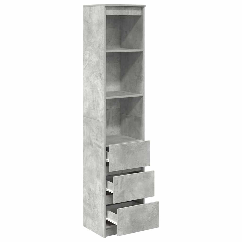 Skåp Betonggrå 37,5x35x180 cm