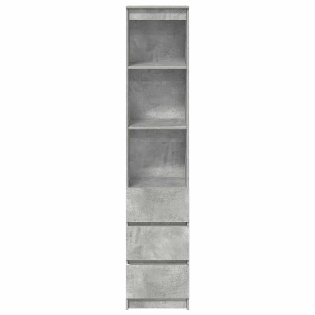 Skåp Betonggrå 37,5x35x180 cm