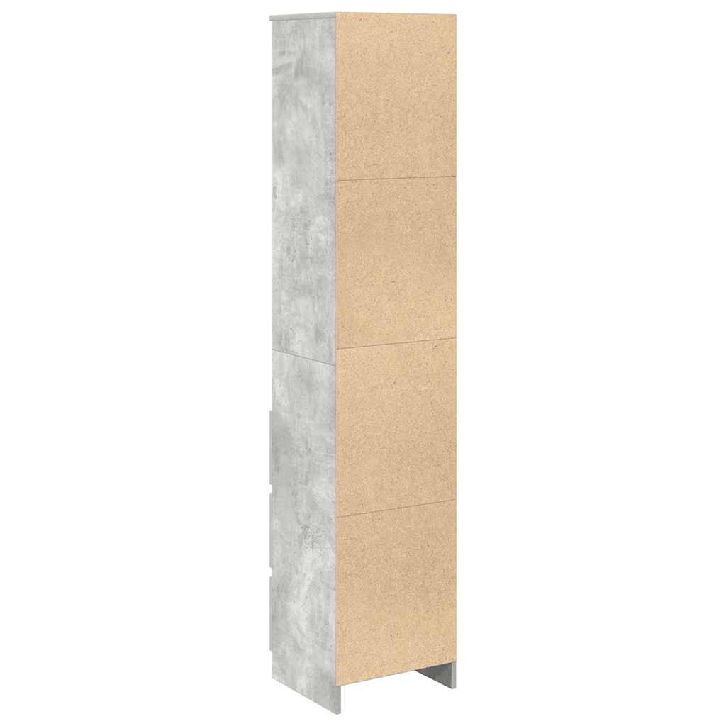 Skåp Betonggrå 37,5x35x180 cm