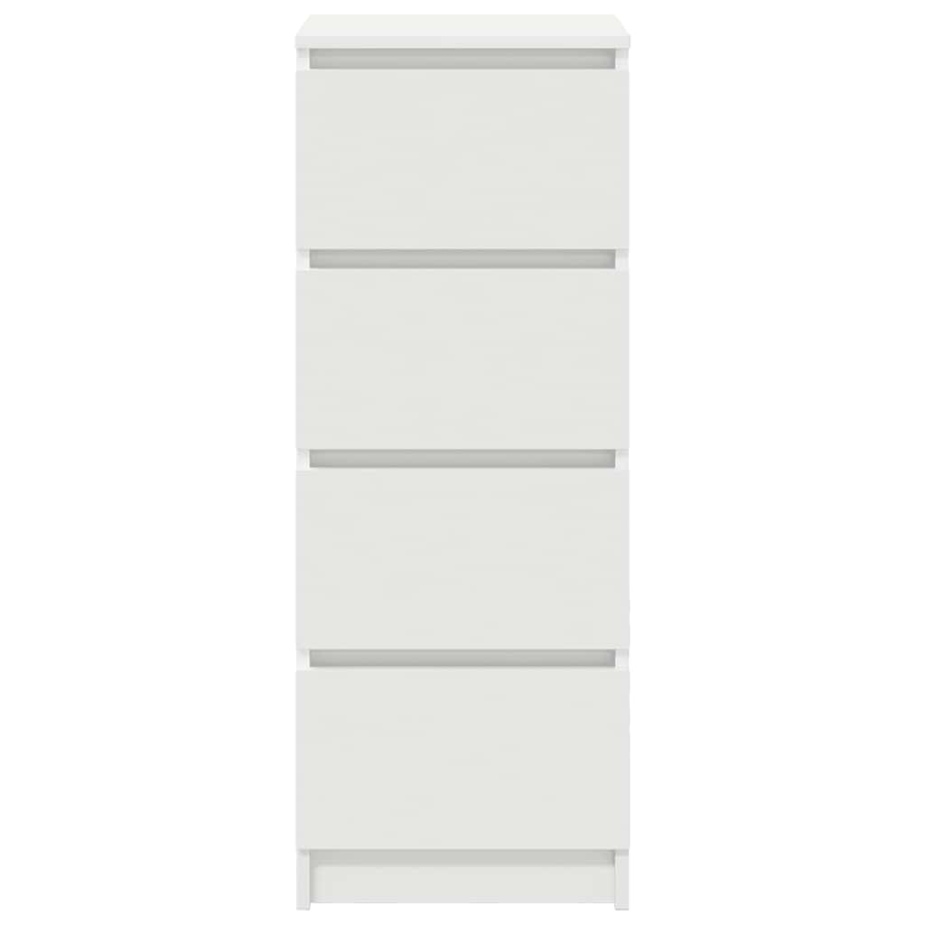 Skänk vit 37,5x35x99 cm konstruerat trä