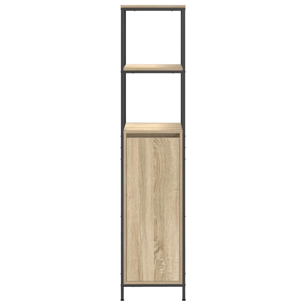 Badrumsunderskåp med hyllor Sonoma Ek 36x35x165 cm