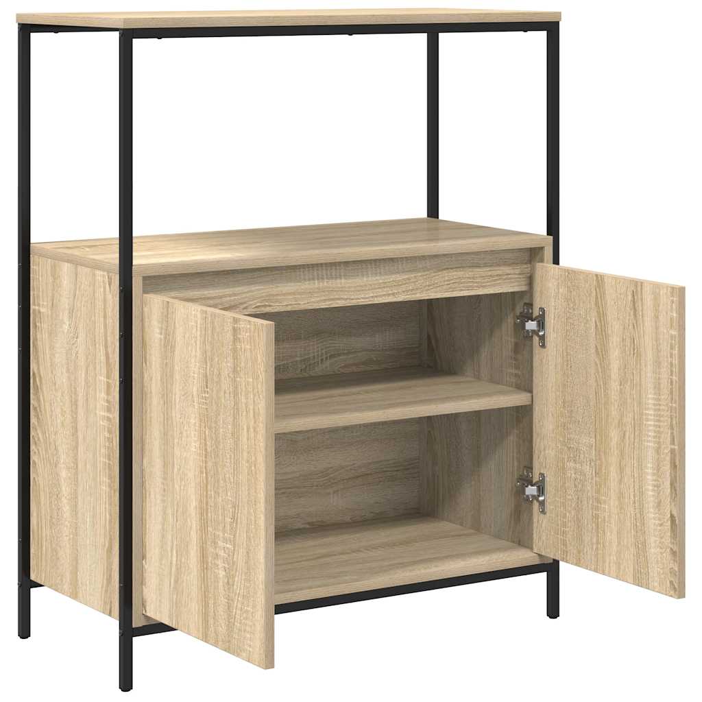 Badrumsunderskåp med hyllor Sonoma Ek 76,5x35x95 cm