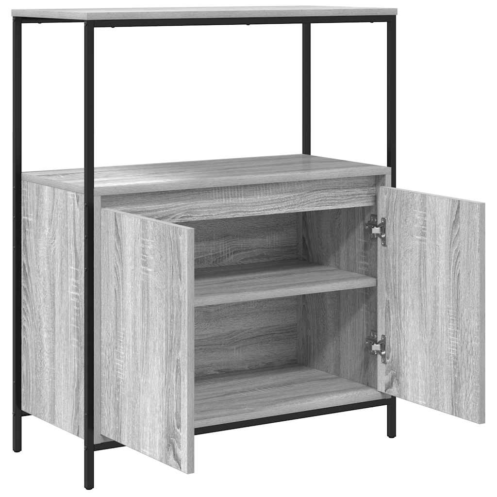 Badrumsunderskåp med hyllor Sonoma Grå 76,5x35x95 cm