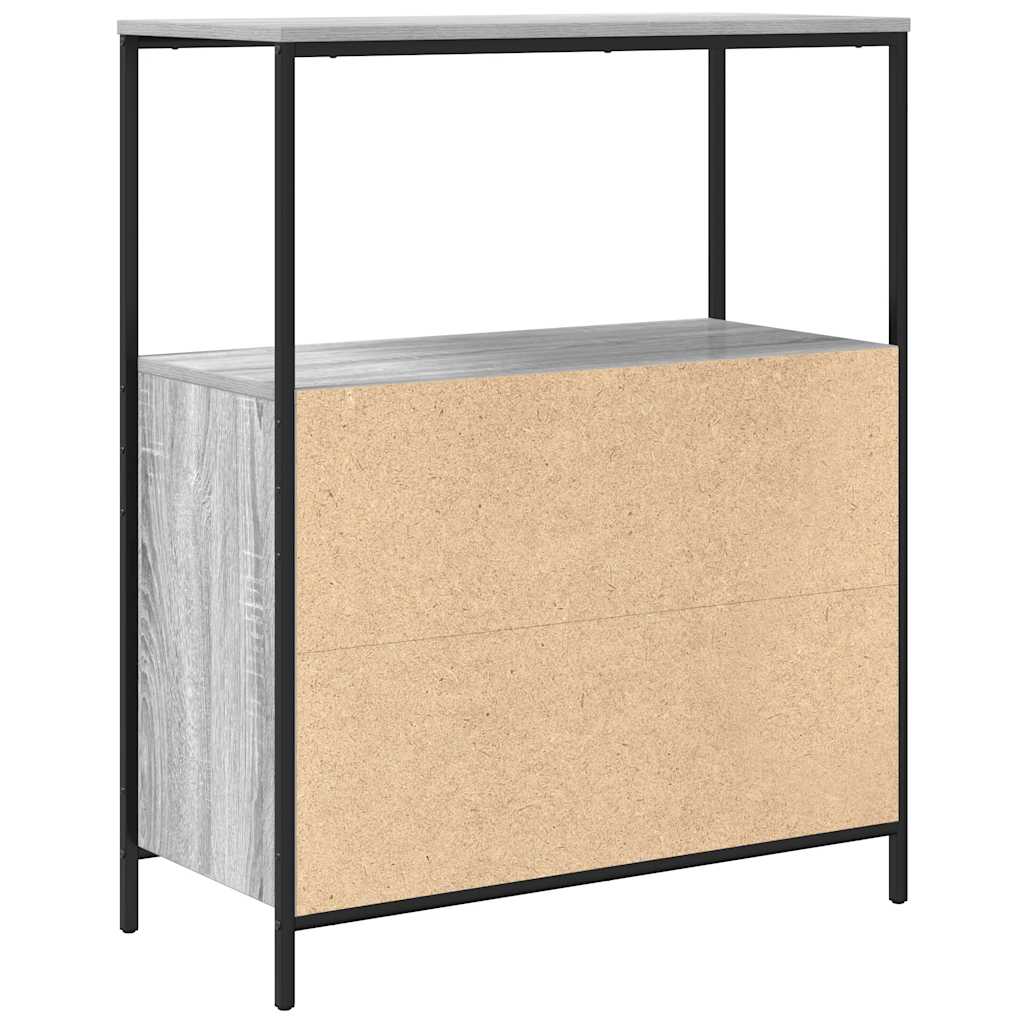 Badrumsunderskåp med hyllor Sonoma Grå 76,5x35x95 cm