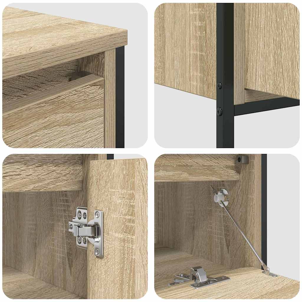 Badrumsmöbelset med hylla 3 pcs Sonoma Ek 90 x 34.5 x 60 cm