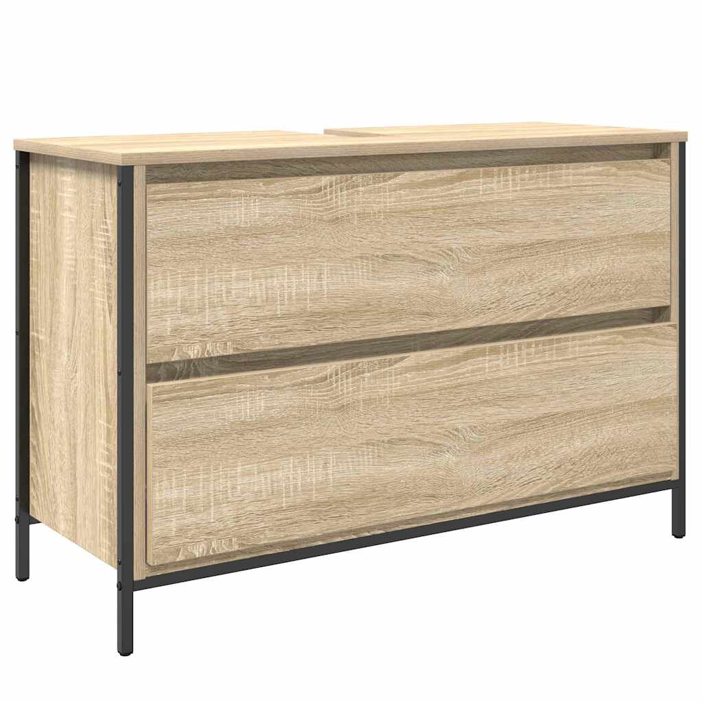 Badrumsmöbelset med hylla 3 pcs Sonoma Ek 90 x 34.5 x 60 cm