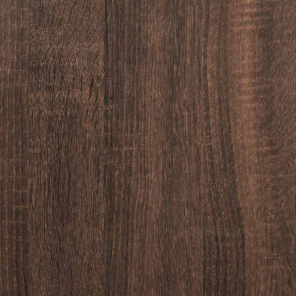 Badrumsmöbelset 2 pcs Brun Ek och Svart 36 x 35 x 165 cm