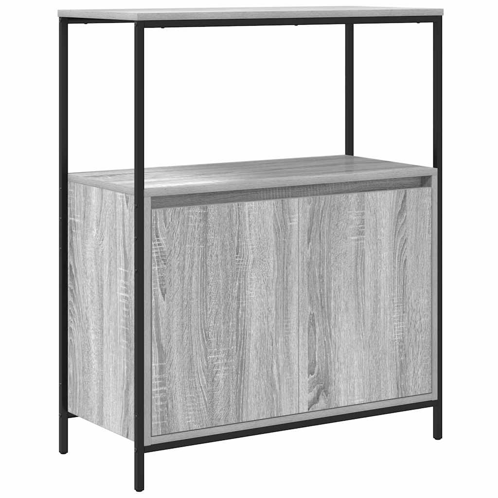 Badrumsmöbelset 5 pcs Grå sonoma och svart 36 x 35 x 165 cm