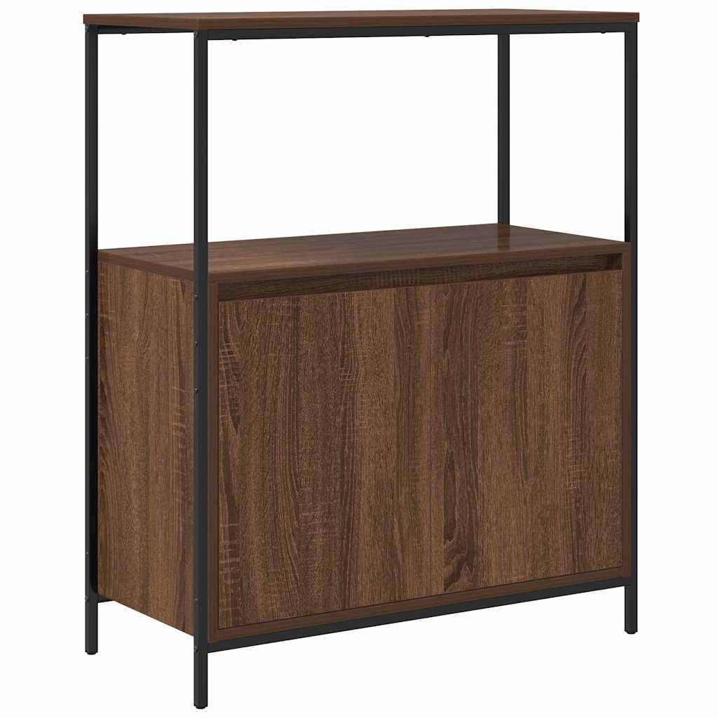 Badrumsmöbelset 5 pcs Brun ek och svart 36 x 35 x 165 cm