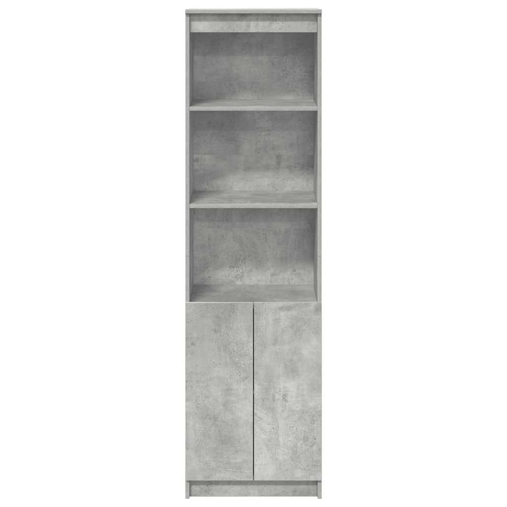 Skåp Betonggrå 50x35x180 cm