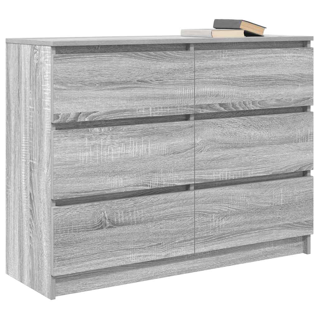 Byrå Sonoma Grå 100x35x76 cm