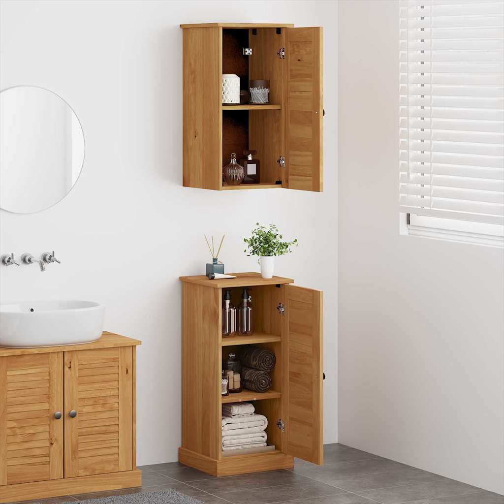 Badrumsmöbelset VIGO 2 pcs Brun och Honung brun 37 x 34 x 80 cm