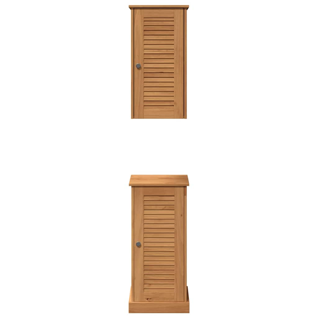 Badrumsmöbelset VIGO 2 pcs Brun och Honung brun 37 x 34 x 80 cm